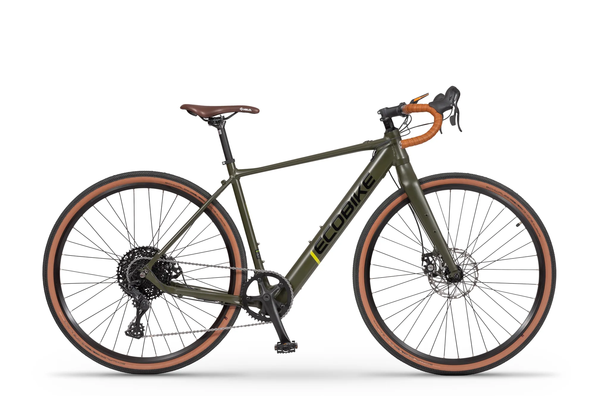 Ecobike Lightweight Forest e-bike in volledig zijaanzicht